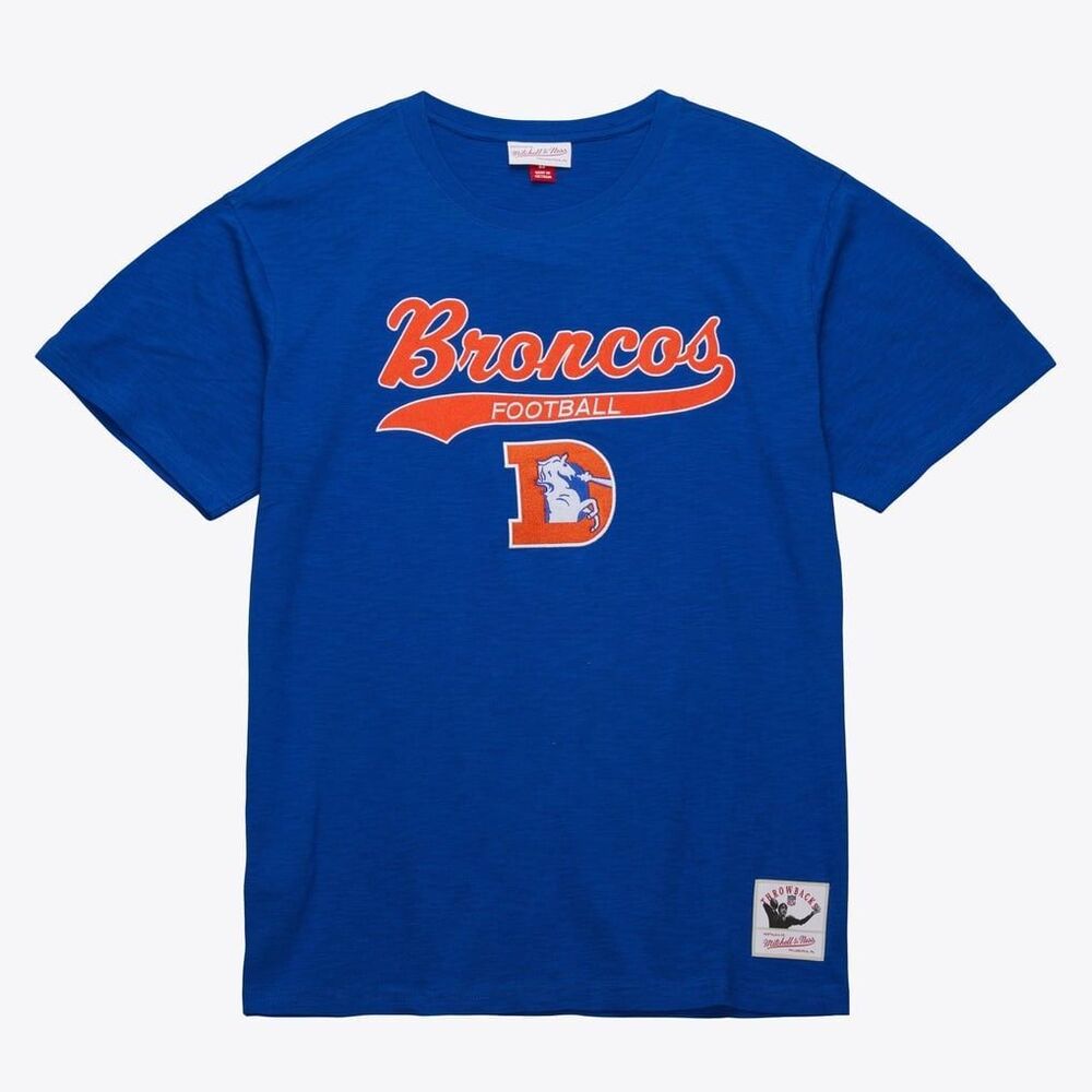 Mitchell & Ness Denver Broncos Legendary Slub T-Shirt Vintage Logo ThrowbackY Me